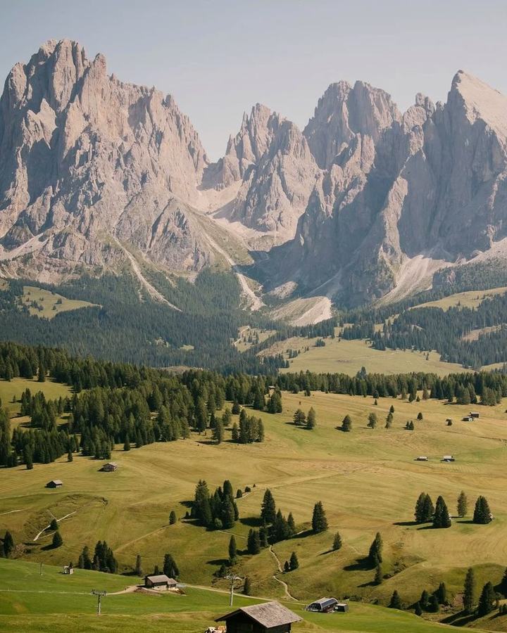 Alpe di Siusi e o Sassolungo, nas Dolomitas